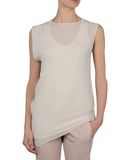 BRUNELLO CUCINELLI - Sleeveless t-shirt