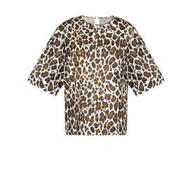 STELLA McCARTNEY, Top, Grosvenor Top - Top in Voile Stampa Leopardo