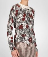 Bottega Veneta® Cashmere Fine Silk Primerose Print Cardigan Bottega Veneta® Cashmere Fine Silk Primerose Print Cardigan