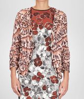 Bottega Veneta® Silk Printed Cardigan Bottega Veneta® Silk Printed Cardigan