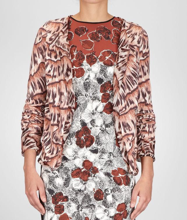 BOTTEGA VENETA Silk Printed Cardigan Sweater and top D fp