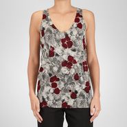 Cashmere Fine Silk Primerose Print Top - Sweater and top - BOTTEGA VENETA - PE13 - 1180