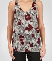 Bottega Veneta® Cashmere Fine Silk Primerose Print Top Bottega Veneta® Cashmere Fine Silk Primerose Print Top