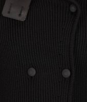 Bottega Veneta® Wool Nappa Detail Maxi Cardigan Bottega Veneta® Wool Nappa Detail Maxi Cardigan