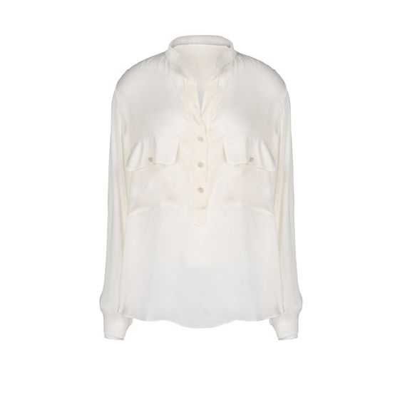 Stella McCartney, Silk Satin Long Sleeves Blouse