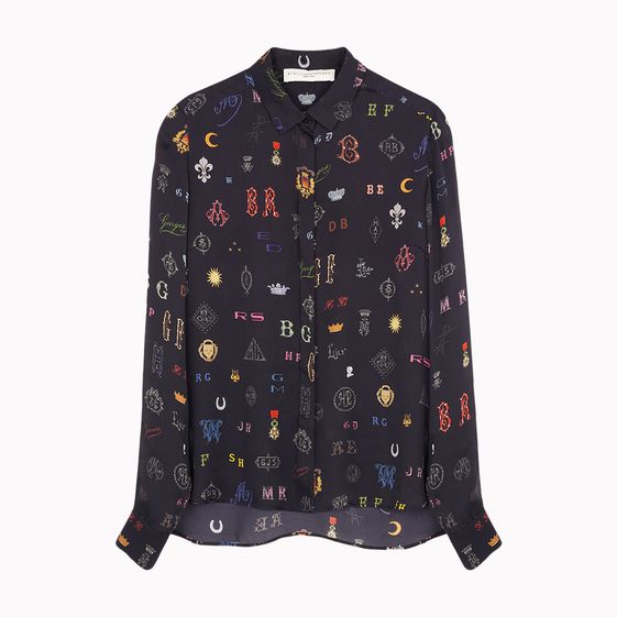Stella McCartney, Camicia Dor con Motivo Monogramma 