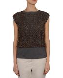BRUNELLO CUCINELLI - Sleeveless t-shirt