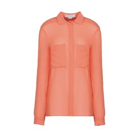 STELLA McCARTNEY, Camicia, Constance Shirt - Camicia Corallo in Chiffon