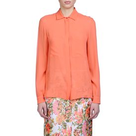 STELLA McCARTNEY, Camicia, Constance Shirt - Camicia Corallo in Chiffon