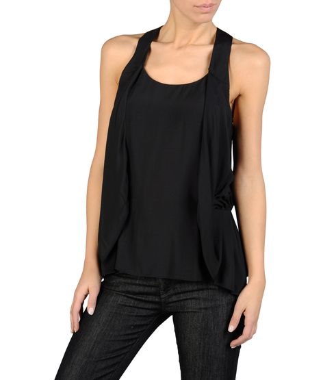 T-SHIRT IN FLUID VISCOSE AND MODAL TWILL