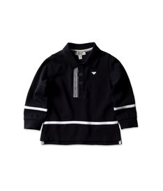 ARMANI JUNIOR - Long-sleeved polo shirt