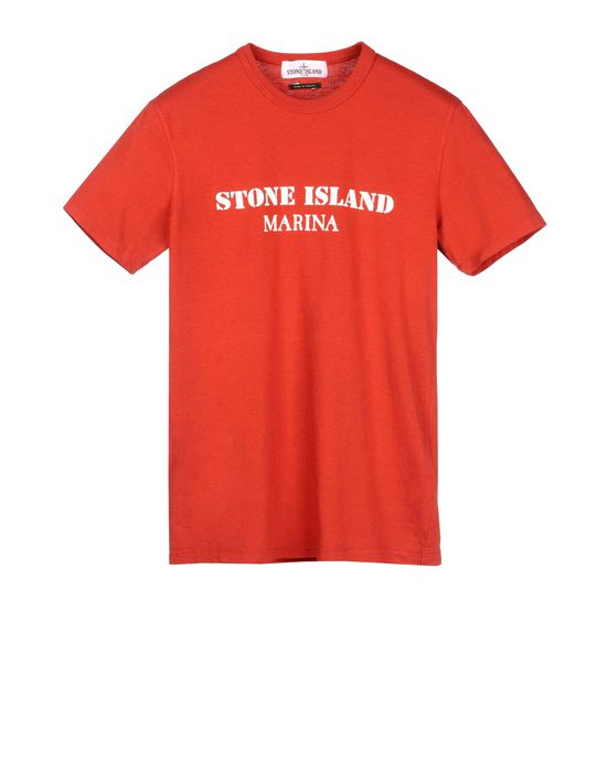 stone island red t shirt