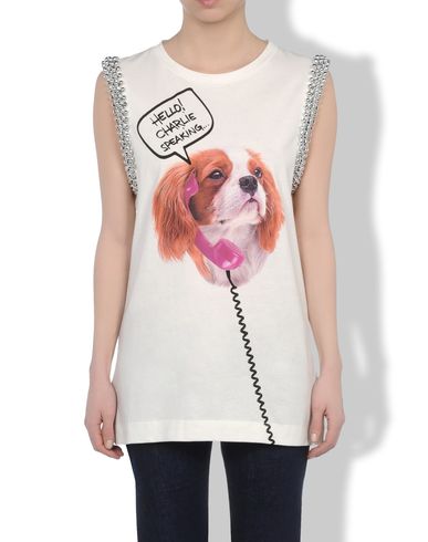 Moschino, Ärmelloses T-Shirt