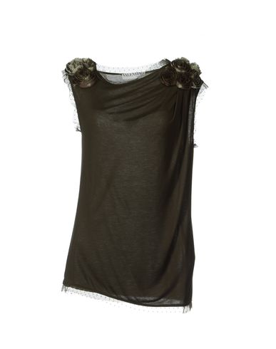 ZOOM VALENTINO T-SHIRT COUTURE - Sleeveless t-shirt