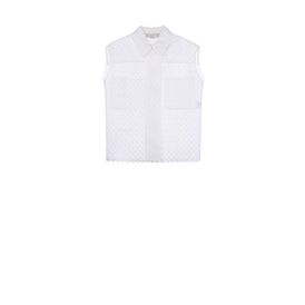 STELLA McCARTNEY, Camicia, Top Erme con Ricamo a Intaglio