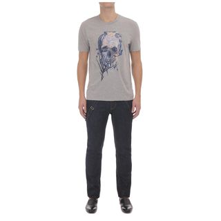 ALEXANDER MCQUEEN, Skull T-shirt, Palm Camouflage Print Skull T-shirt
