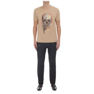 ALEXANDER MCQUEEN, Skull T-shirt, Palm Camouflage Print Skull T-shirt