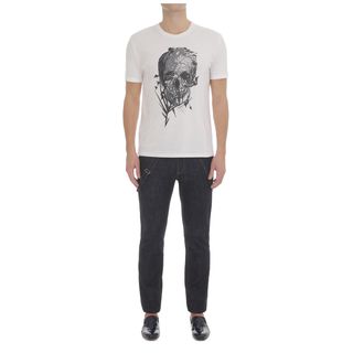 ALEXANDER MCQUEEN, Skull T-shirt, Palm Camouflage Print Skull T-shirt