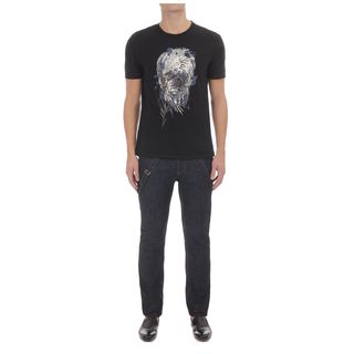 ALEXANDER MCQUEEN, Skull T-shirt, Palm Camouflage Print Skull T-shirt