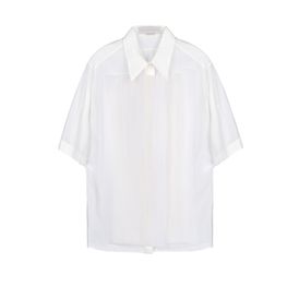 STELLA McCARTNEY, Manica corta, Camicia Dore in Organza di Seta