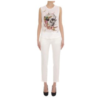 ALEXANDER MCQUEEN, Jersey Top, Hummingbird & Dragonfly Skull Tank