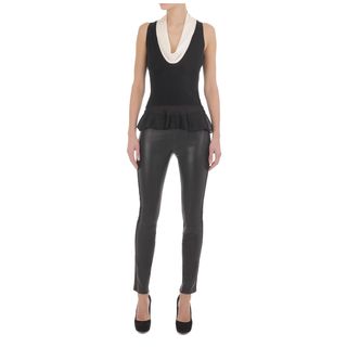ALEXANDER MCQUEEN, Knitwear, Bi-Colour Shawl Neck Top
