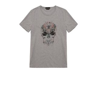 ALEXANDER MCQUEEN, Skull T-shirt, Dragonfly Digital Print Skull T-Shirt