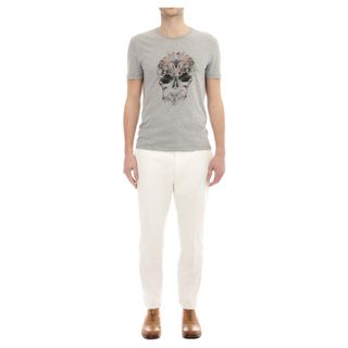 ALEXANDER MCQUEEN, Skull T-shirt, Dragonfly Digital Print Skull T-Shirt