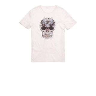 ALEXANDER MCQUEEN, Skull T-shirt, Dragonfly Digital Print Skull T-Shirt