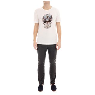 ALEXANDER MCQUEEN, Skull T-shirt, Dragonfly Digital Print Skull T-Shirt