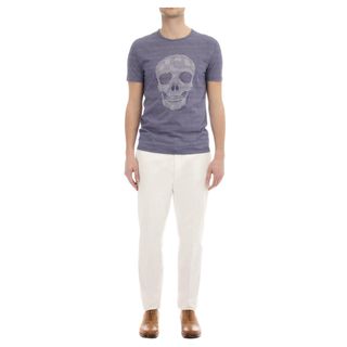ALEXANDER MCQUEEN, Skull T-shirt, Tile Print Patchwork Skull T-shirt