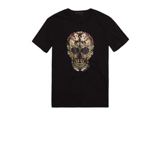 ALEXANDER MCQUEEN, Skull T-shirt, Flower Skull Print T-Shirt