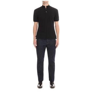 ALEXANDER MCQUEEN, Polo Shirt, Piquet Cotton Embroidered Skull Polo-Shirt