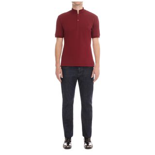 ALEXANDER MCQUEEN, Polo Shirt, Piquet Cotton Embroidered Skull Polo-Shirt