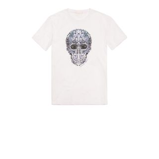 ALEXANDER MCQUEEN, Skull T-shirt, Flower Skull Print T-Shirt