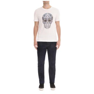 ALEXANDER MCQUEEN, Skull T-shirt, Flower Skull Print T-Shirt