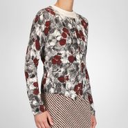 Cashmere Fine Silk Primerose Print Cardigan - Sweater and top - BOTTEGA VENETA - PE13 - 565