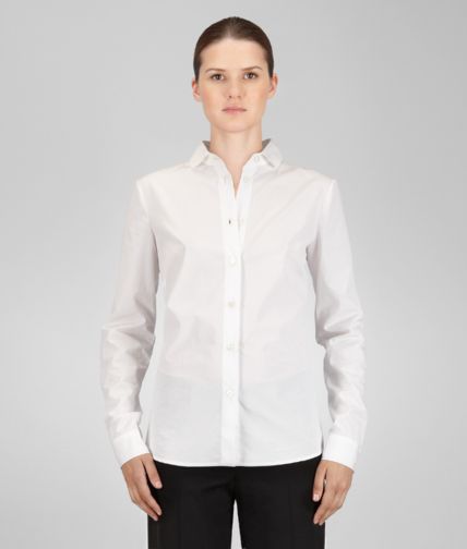 BOTTEGA VENETA - Bianco Light Cotton Shirt