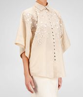 Bottega Veneta® Polyester Embroidered Shirt Bottega Veneta® Polyester Embroidered Shirt