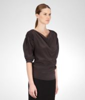 Bottega Veneta® Quetsche Washed Crepe Chinoise Top Bottega Veneta® Quetsche Washed Crepe Chinoise Top