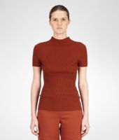 Bottega Veneta® Brique Merinos Yarn Sweater Bottega Veneta® Brique Merinos Yarn Sweater