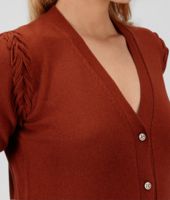 Bottega Veneta® Brique Soft Cashmere Cardigan Bottega Veneta® Brique Soft Cashmere Cardigan