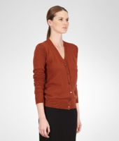 Bottega Veneta® Brique Soft Cashmere Cardigan Bottega Veneta® Brique Soft Cashmere Cardigan