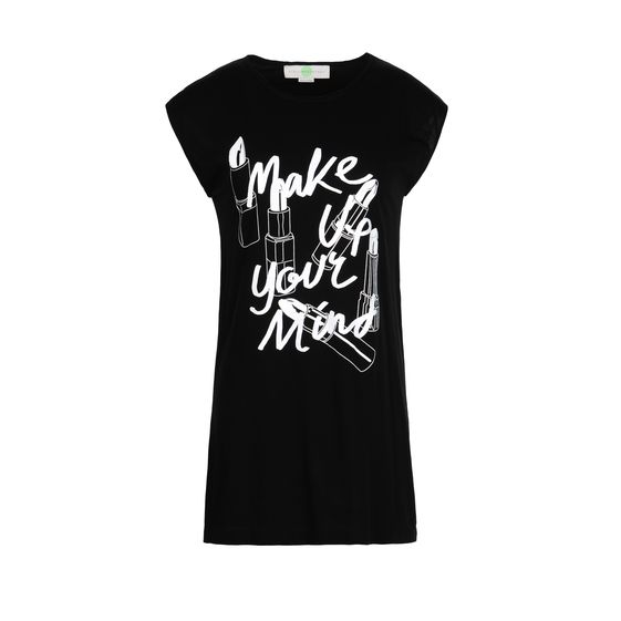 Stella McCartney, T-shirt Stampa Make Up Your Mind