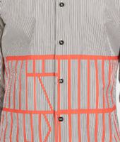 Bottega Veneta® Nero Pearl New Red Framework Print Shirt Bottega Veneta® Nero Pearl New Red Framework Print Shirt