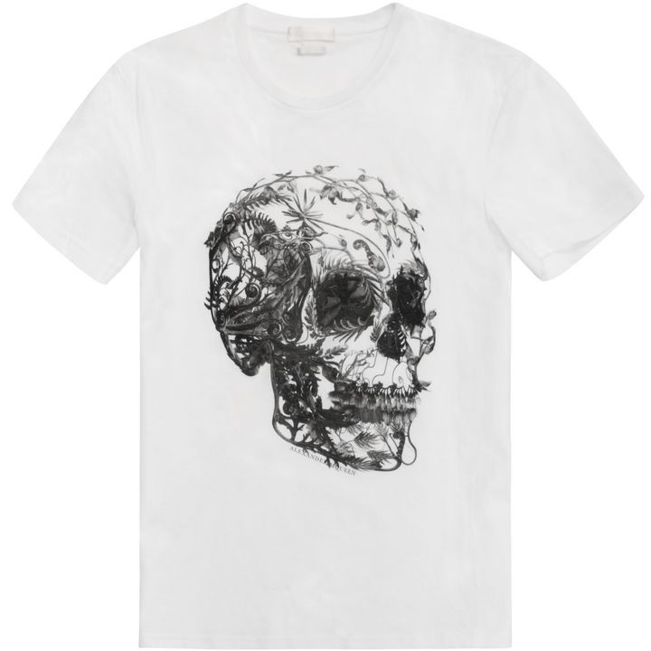 floral skull print t shirt mcqueen skull t shirt jersey floral skull print t shirt mcqueen skull t shirt jersey