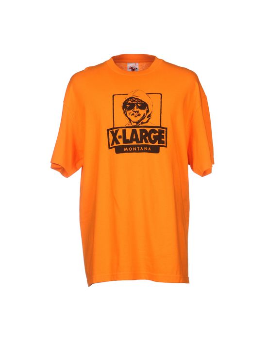 Футболка XLARGE. Цвет: оранжевый