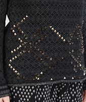 Bottega Veneta® NEW DARK GREY STUDDED EMBROIDERED JACQUARD CASHMERE SWEATER Bottega Veneta® NEW DARK GREY STUDDED EMBROIDERED JACQUARD CASHMERE SWEATER