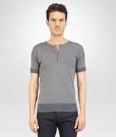 Bottega Veneta® T-SHIRT AUS BIO-BAUMWOLLE UND FLANELL NEW LIGHT GREY Bottega Veneta® T-SHIRT AUS BIO-BAUMWOLLE UND FLANELL NEW LIGHT GREY