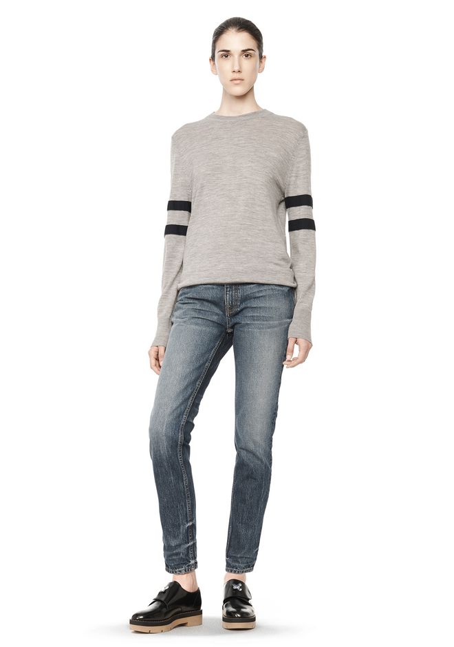 T by ALEXANDER WANG RUGBY KNIT PULLOVER